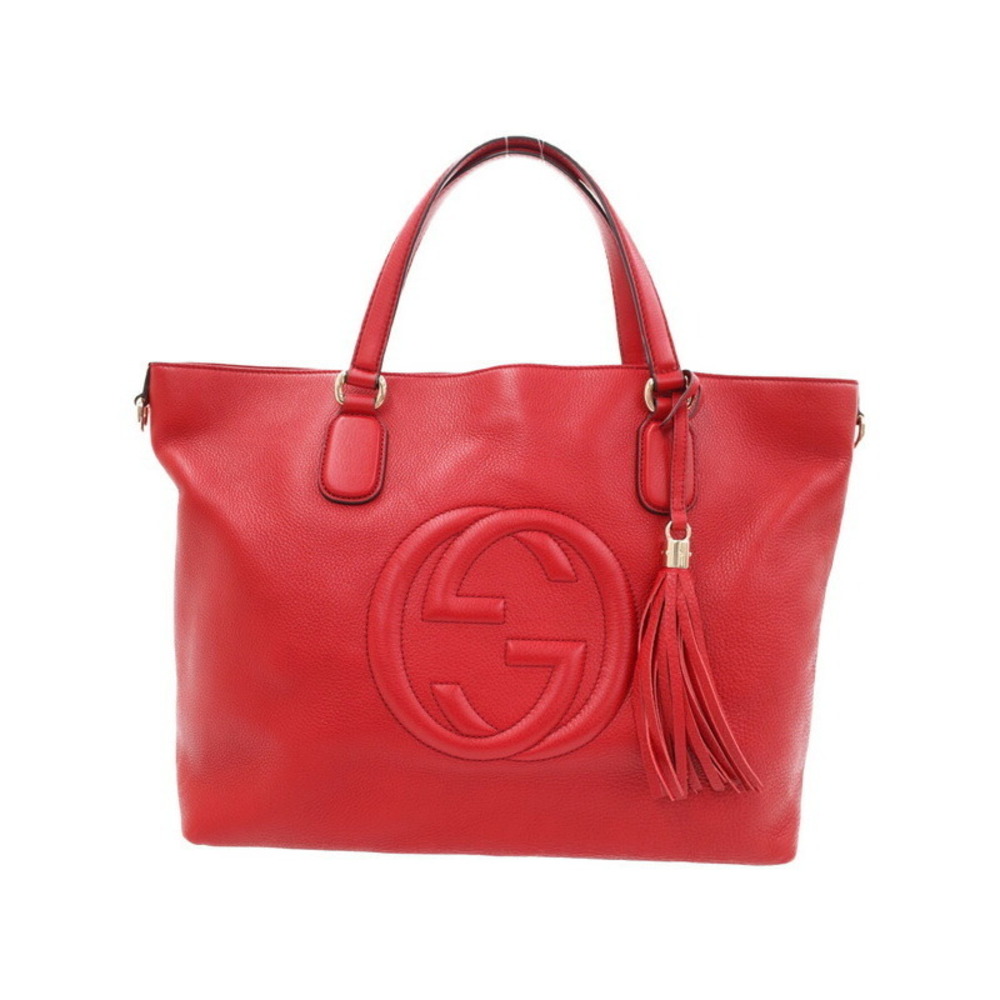 Gucci Soho Tote Bag Red